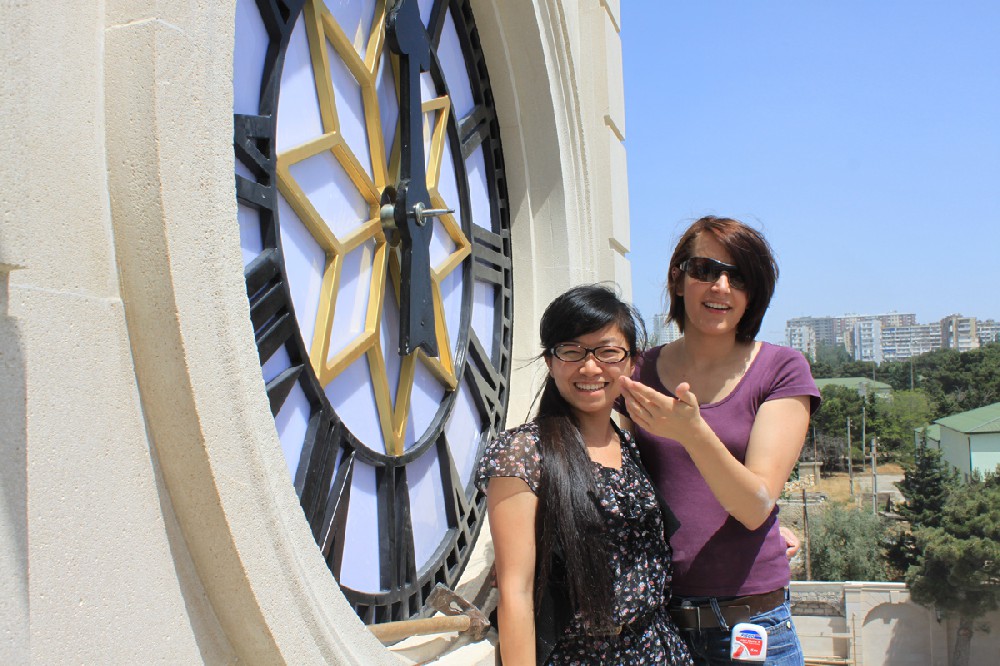 Azerbaijan clock tower