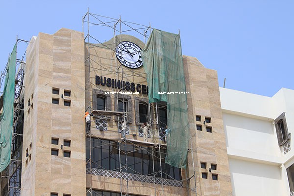 تركيب مشروع في عمان، ساعة الواجهة، ساعة بناء مخصصة، مشروع ساعة في الشرق الأوسط